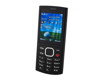 2.2" QVGA Screen Quad-band Dual SIM Dual Standby CellPhone with FM Bluetooth Camera and 4GB TF Card Support (Black)