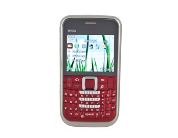 2.8" TFT Screen Quad-band Triple SIM Triple Standby Fashion Cell Phone with JAVA TV FM Wifi Camera Bluetooth 8 GB TF Card Support (Red)