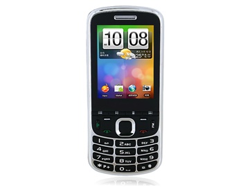 2.8" TFT Screen Quad-band Dual SIM Single Standby Cell Phone with FM Java Camera Bluetooth 8 GB TF Card Support (Black)