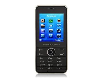 2.2" QVGA Screen Quad-band Dual Sim Dual Standby Cell Phone with TV FM Camera Bluetooth 2 GB TF Card Support (Black)