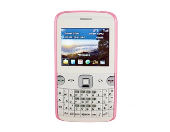 2.0" QVGA Screen Quad Band Dual SIM Dual Standby Cell Phone with TV FM Bluetooth 2GB TF Card Support (Pink)
