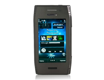 3.2" TFT Screen Quad-band Dual SIM Single Standby Candy Bar Touch Cell Phone with JAVA FM Camera Bluetooth 4GB TF Card Support (Black)