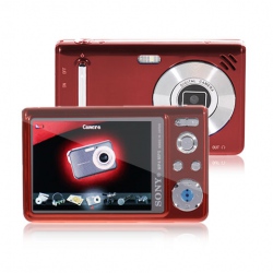 Amanda99 2GB 2.8" 5.0MP Camera MP4 MP5 Player with DV, FM Radio, Games, Recording & Flash Light - Red