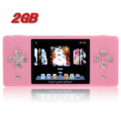 Amanda99 2.8 inch 1.3MP Camera Support FM Function 2GB MP4 Player with TV Out/Games/TF Card Slot - Pink