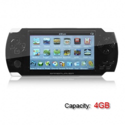 Amanda99 4.3" 1.3 Mega Pixel 4GB MP5 Portable Media Player Built-in 2,000 Game Support TF Card Expansion with 87.5-108MHz FM / AV Out / PC Camera / E-Book Reader - Black