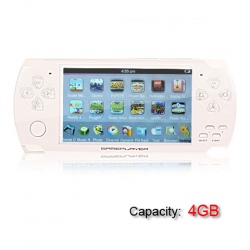 Amanda99 4.3" 1.3 Mega Pixel 4GB MP5 Portable Media Player Built-in 2,000 Game Support TF Card Expansion with 87.5-108MHz FM / AV Out / PC Camera / E-Book Reader - White