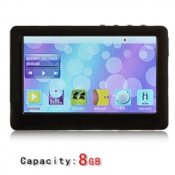 Amanda99 4.3" Touch Screen 8GB MP5 Player With FM/TV-OUT(Black)
