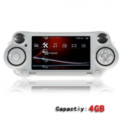Amanda99 PSP Design 4GB 4.38" Portable Media MP5 Player with PSP Game Player &10.0 Mega Pixel Digital Camera-White