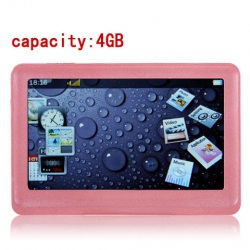 Amanda99 4.3" LCD Touch Screen 4GB MP5 Media Player Built-in Speaker and Mic With FM Radio/TV-OUT - Pink