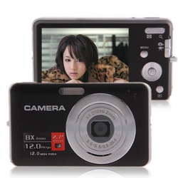 Amanda99 DC-E70 12MP 2.7-inch LCD HD Digital Camera with 8x Digital Zoom (Black)