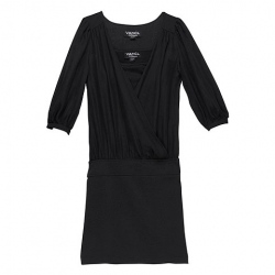 Amanda99 Fashion and Romance Chiffon Knit Dress - Black