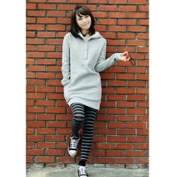 Amanda99 New Arrival Autumn and Winter Style Simple and Thicken Long Sleeve Hooded Fleeces