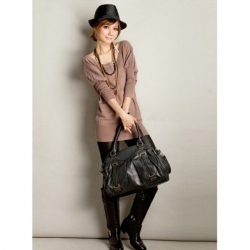 Amanda99 Hot Sales Wide Round Neckline Frills Quarter Sleeves Blouse For Women