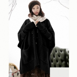 Amanda99 Korea Style New Arrived Double-Pocket Bat-Wing Sleeves Blouse For Women
