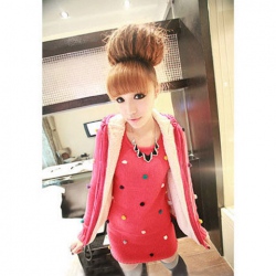 Amanda99 Warm-Keeping and Cute Zipper Sleeveless Cotton Hood Waistcoat For Women