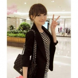 Amanda99 New Arrival Slim and Decent Turndown Collar Coat For Female (Middle/Long Style)