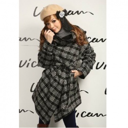 Amanda99 Korea Fashion Worsted + Polyster Long Coat