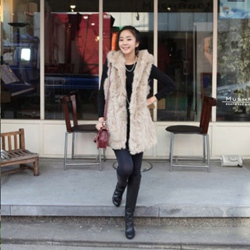 Amanda99 Warming and Charming Lapel Sleeveless Coat For Women