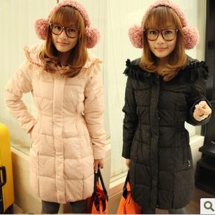 Amanda99 New Arrival Fashion and Casual Style Zipper Long Pattern Hooded Dust Coat For Female