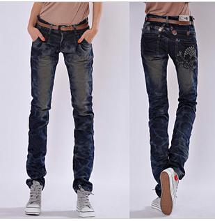 Amanda99 New Arrival Hot Sale Corean Fashion and Casual Style Slim Snowflake Pencil-like Pants For Female