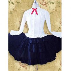 Amanda99 White Lolita Blouse And Black Lolita Skirt