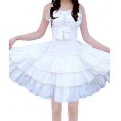 Amanda99 White Ruffle Lolita Dress
