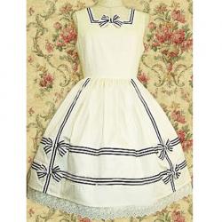 Amanda99 White Bow Sleeveless Lolita Dress