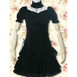 Amanda99 Black Lace Ruffles Lolita Dress