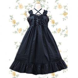 Amanda99 Black Sleeveless Lolita Dress