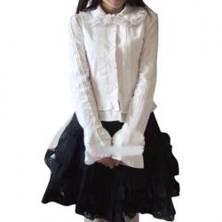 Amanda99 White Lolita Blouse And Black Lolita Skirt