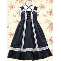 Amanda99 Black Lace Sleeveless Lolita Dress