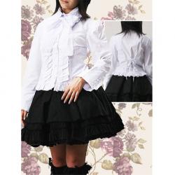 Amanda99 White Lolita Blouse And Black Lolita Skirt