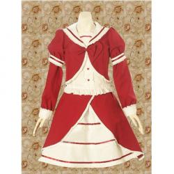 Amanda99 Red And White Lolita Blouse And Lolita Skirt
