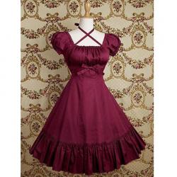 Amanda99 Fuchsia Red Ruffles Lolita Dress