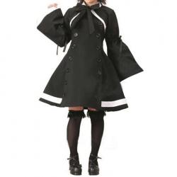 Amanda99 Black Double Breasted Lolita Dress