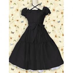 Amanda99 Black Short Sleeves Lolita Dress