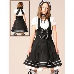 Amanda99 Black Bandeau Lolita Dress