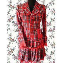Amanda99 Red Gingham Lolita Top And Skirt