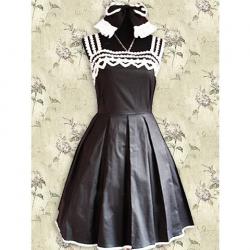 Amanda99 Black Sleeveless Lolita Pleated Dress