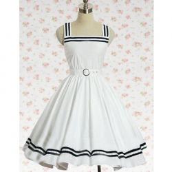 Amanda99 White Cotton Lolita Dress