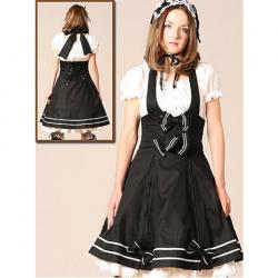 Amanda99 Black Bandeau Bow Lolita Dress