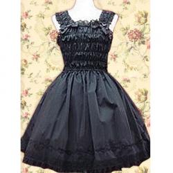 Amanda99 Black Bows Sleeveless Lolita Dress