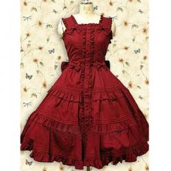 Amanda99 Red Ruffle Lolita Dress