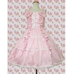 Amanda99 Pink Sleeveless Bow Lolita Dress