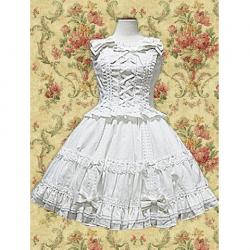 Amanda99 White Front Tie Lolita Blouse And Skirt