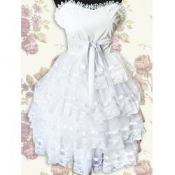 Amanda99 White Strapless Lolita Dress