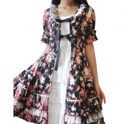 Amanda99 Floral Short Sleeves Lace Lolita Dress
