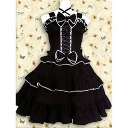 Amanda99 Black Sleeveless Lolita Dress