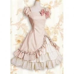 Amanda99 Short Sleeves Ruffle Lolita Dress