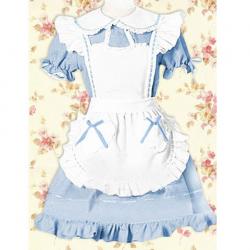 Amanda99 Blue Ruffles Short Sleeves Lolita Dress